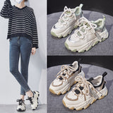 woloong Women's Springtide Platform Height Increasing Jung Ji Sneakers