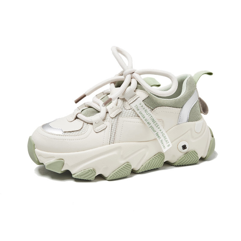 woloong Women's Springtide Platform Height Increasing Jung Ji Sneakers