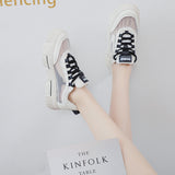 woloong Women's Summer Sports White Large Size Mesh Breathable Sneakers