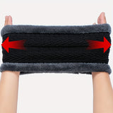 Winter Fleece-Lined Knitted Beanie and Scarf Set - Unisex Polyester Skull Cap with Face Cover for Outdoor Skiing, Casual Style Full Face Warmer with Knitted Weave - Multipurpose Thermal Hat and Neck Gaiter Combo