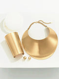 woloong Geometric Necklaces Accessories + Earrings Accessories + Bracelet Accessories Three Pieces Set