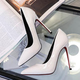 woloong   Thin heels pointed toe spring and autumn Pumps new nude color pointed women's shoes are sexy and high heels