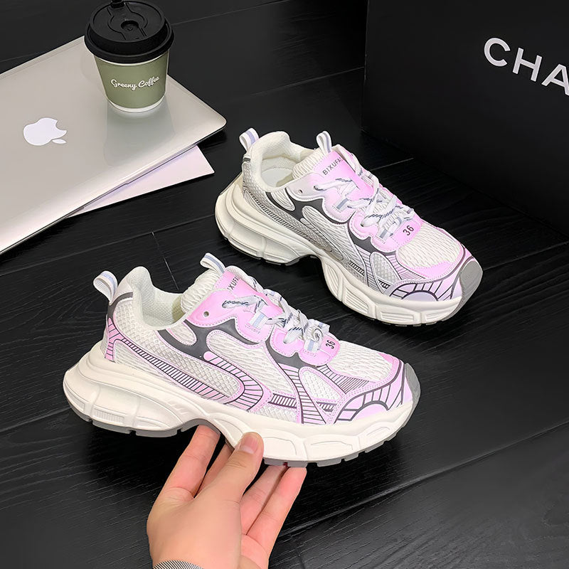 woloong Women's Ninth Generation Mesh Raise The Sneakers