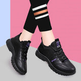 woloong Women's Running Korean Style Versatile Waterproof Sneakers
