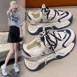 woloong Women's Spring Breathable Increased Fashion Platform Dad Sneakers