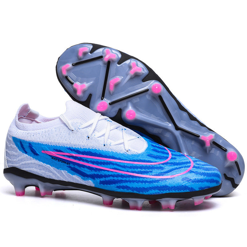 New Soccer Shoes Adult Long Nail Men and Women TF Broken Nail Children Student Low-Top AG Training Shoes plus Size Foreign Trade Cross-Border