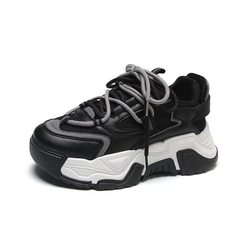 woloong Women's Spring Breathable Increased Fashion Platform Dad Sneakers
