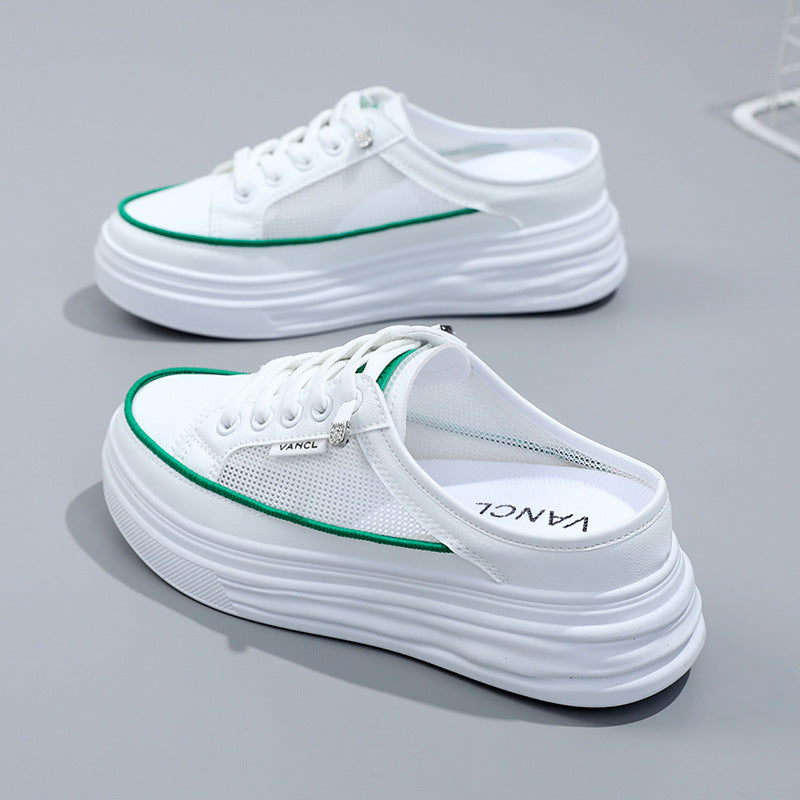 woloong Women's Summer Height Increasing Insole Outer Wear Sneakers