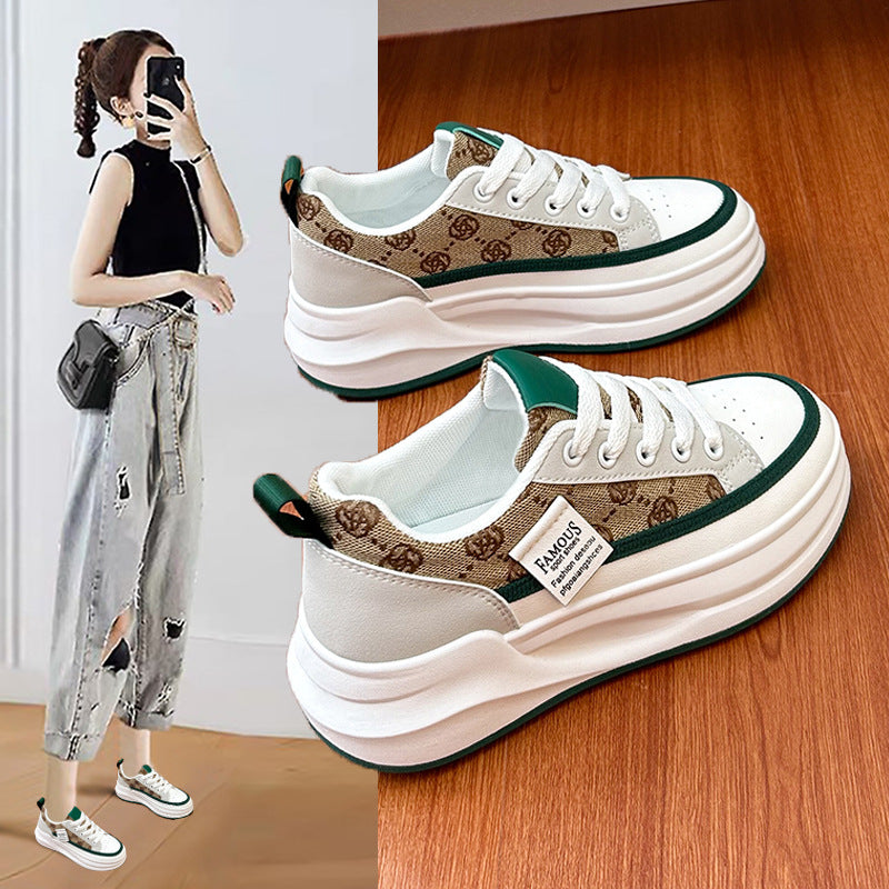 woloong Women's Summer Korean Style Street Shot Platform Sneakers