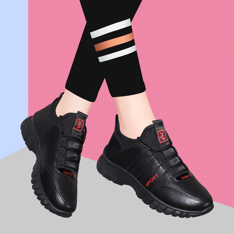 woloong Women's Running Korean Style Versatile Waterproof Sneakers