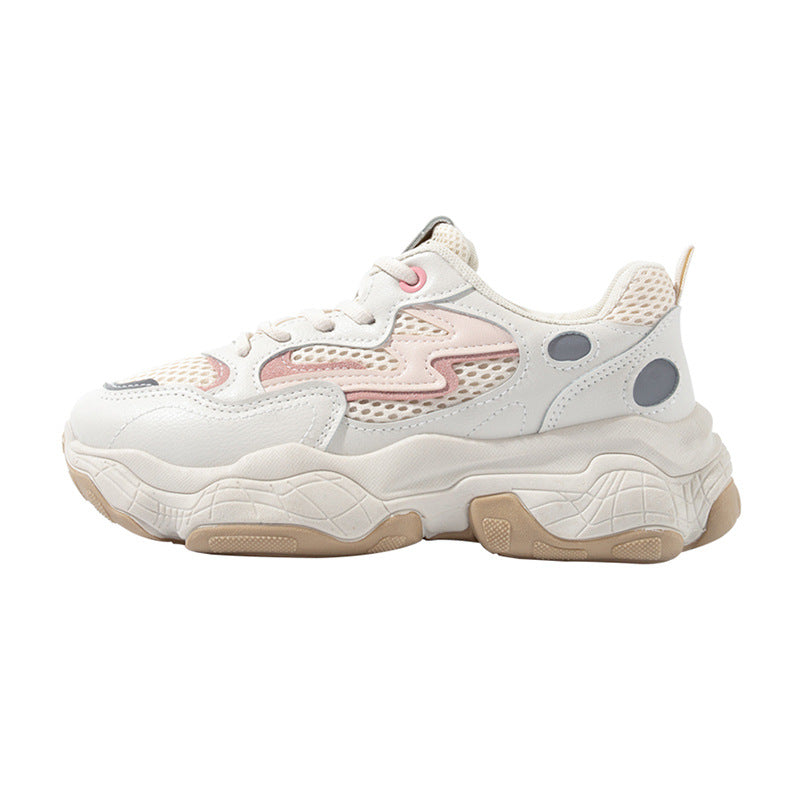 woloong Women's Sports Dad Height Increasing Skinny Breathable Sneakers