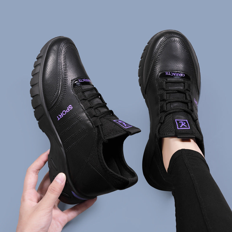 woloong Women's Running Korean Style Versatile Waterproof Sneakers