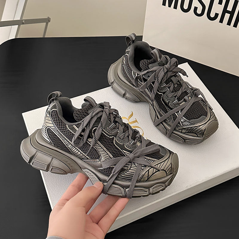 woloong Women's Ninth Generation Mesh Raise The Sneakers