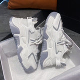 woloong Women's Spring Breathable Increased Fashion Platform Dad Sneakers