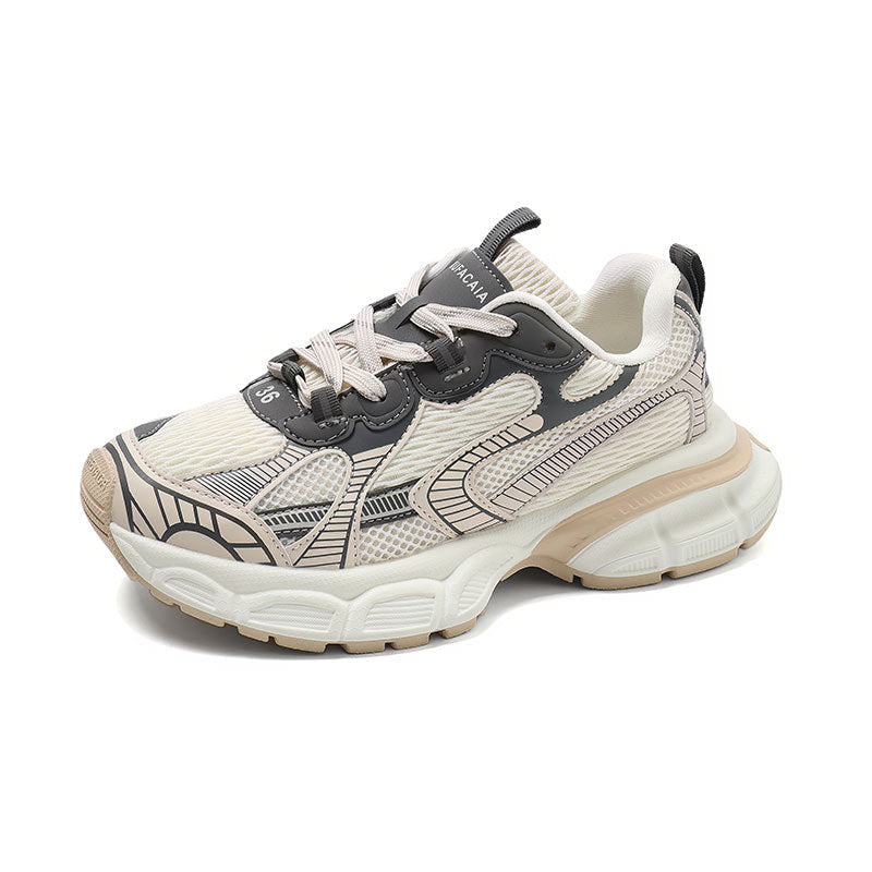 woloong Women's Ninth Generation Mesh Raise The Sneakers