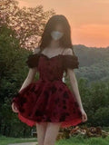 woloong Date at the Rose-Strewn Cathedral Cottagecore Princesscore Fairycore Coquette Gothic Kawaii Dress
