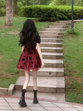 woloong Date at the Rose-Strewn Cathedral Cottagecore Princesscore Fairycore Coquette Gothic Kawaii Dress