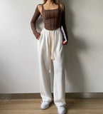Women Striped Stitching Slim T-shirt Female 2 In 1 Shrug Set Co-ord Crop Shrug And Corset Tank Tops Set Y2k Streetwear New