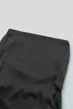 woloong - Black Sexy Solid Backless Cross Straps Spaghetti Strap Sleeveless Dress Dresses