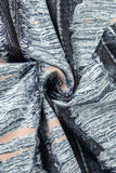woloong - Grey Sexy Striped Ripped Patchwork Backless Spaghetti Strap One Step Skirt Dresses