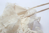Lace Crochet Ruffles Bodycon Midi Dress Summer Spaghetti Strap Pearl Beading Party Irregular Dresses Women Elegant