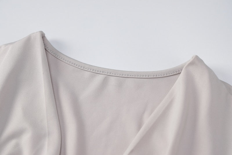 woloong Drawstring Bandage Sleeveless Backless Ruched Pleated Mini Dress Evening Party Sexy Slim Elegant Y2K Clothing
