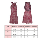Aieru Womens Boho Beach Summer Holiday tumblr Sundress Halter Floral Mini Dress Ladies Slim Sleeveless vestido playa