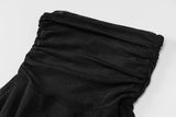 woloong Long Sleeve Mesh See-Through Bandage Sexy Mini Dress Summer Women Streetwear Outfits Y2K Chic Party Club Clothing