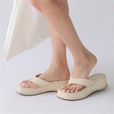 woloong Fashion Slippers Women Clip Toe Sandal Wedge Platform Shoes Women Casual Beach Dress Heels Slipper Female Flip Flops Shoes Woman