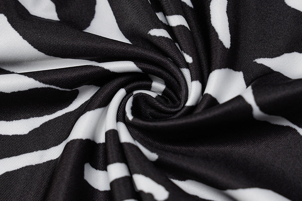woloong Zebra Print Long Sleeve V-Neck Bandage Sexy Mini Dress Autumn Winter Women Fashion Streetwear Outfits Party Wear