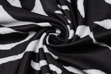 woloong Zebra Print Long Sleeve V-Neck Bandage Sexy Mini Dress Autumn Winter Women Fashion Streetwear Outfits Party Wear