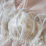 Wriufred Underwear Lolita retro lace front buckle flower bra set luxury romantic mermaid shell girl lingerie with panties set