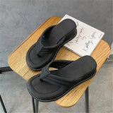 woloong Fashion Slippers Women Clip Toe Sandal Wedge Platform Shoes Women Casual Beach Dress Heels Slipper Female Flip Flops Shoes Woman