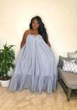 Hot Selling European and American Sexy Sling Sleeveless Solid Color Long Big Swing Dress Women Boho Long Maxi Dress