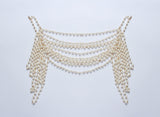 Lace Crochet Ruffles Bodycon Midi Dress Summer Spaghetti Strap Pearl Beading Party Irregular Dresses Women Elegant