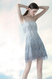 Evening Party Elegant Diamonds Tassel Dress Vestiso Spaghetti Strap A-Line Bodycon Mini Dress Women Summer Dresses