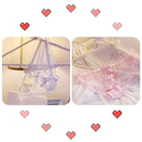 Sweet Underwear Lolita Style Japanese Sexy Transparent Bow Seamless Thong Panties For Women Girls See Through Panty Cute Thing