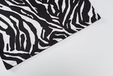 woloong Zebra Print Long Sleeve V-Neck Bandage Sexy Mini Dress Autumn Winter Women Fashion Streetwear Outfits Party Wear