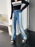 Woloong  Patchwork Casual Corduroy High Waist Pants 2000s Aesthetic Autumn Warm Long Trousers Skinny Streetwear Sweatpants 90s
