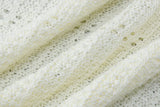 Crochet Halter Sleeveless Backless Solid Hollow Out Bandage Sexy Slim Maxi Prom Dress Winter Festival Party Outfit