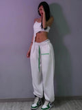 Woloong Jogging Sweatpants Women  Spring Korean Fashion White Joggers Sports Pants Harajuku Casual Loose Oversize Trousers