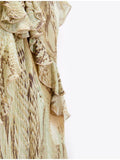 Fashion Printed Suspender Sleeveless Long Women's Dress V-neck  Ruffle Female Dresses Summer Ladies Chic Beach Long Dress
