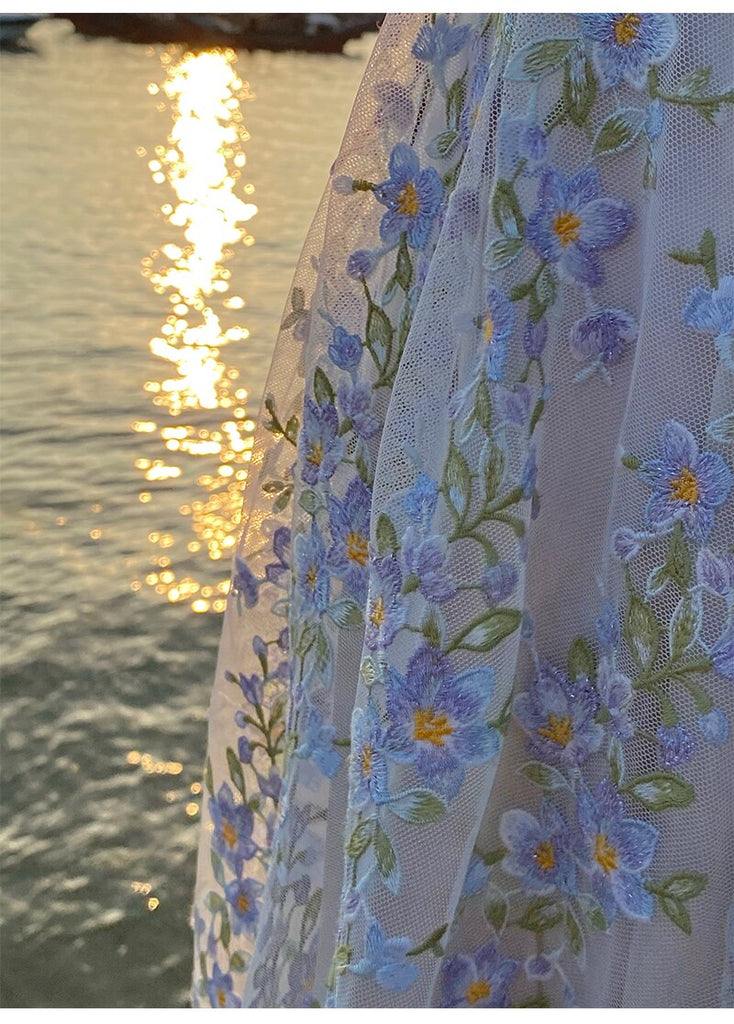 Strap Dress Sundress Women Runway Party Lace Summer Embroidery Beach Woman Sexy Sleeveless Backless Dresses Boho