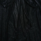 Elegant Strapless Sexy Mini Dress Women Fashion Black Off-shoulder Backless Pleated Sequins Sparkle Club Party Dress