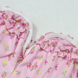 Casual Wear Summer High Quality Sexy Pink Dress Broken Off The Shoulder Backless Printing Dresses Long Skirt Women'S Clothing