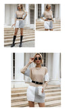 Women Patch work Tunic Sweater, Female Autumn Winter Knitted Pullover Mini Dress.