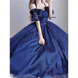 Flower Wedding Lolita Dress Light Gradient Blue Rose Fairy Princess Kawaii Sweet Elegant Lolitas Tea Party Dresses Victorian