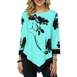 New Spring 5XL Large Size Women T Shirt Casual Irregular O-Neck Lace Splice Floral Printing Tee Shirt Women's Tops Plus Size 4XL