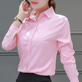 Spring Korean Womens Tops White Blouses Casual Long Sleeve Ladies Shirts Black Blouses 5XL 10XL Plus Size Shirt Ladies Tops