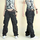 Free Shipping  New Arrival Fashion Hip Hop Loose Pants Jeans Baggy Cargo Pants For Women